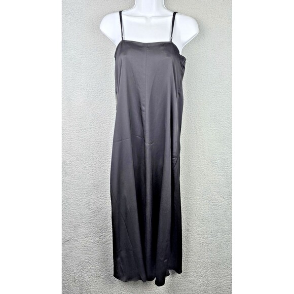 Express Slip Maxi Dress Womens M Black Wrap Adjustable Spaghetti Straps NWT - Picture 10 of 16